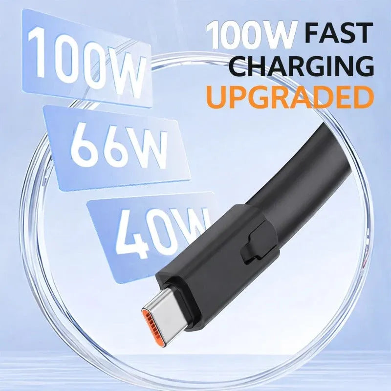 100W Self-Repairing Charging Cable