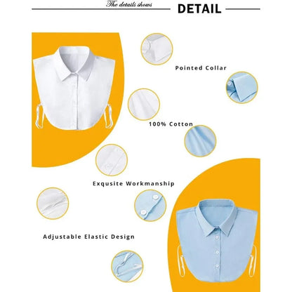 100% Cotton Detachable Collar